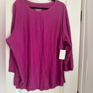 Women's Pink Long Sleeve Top